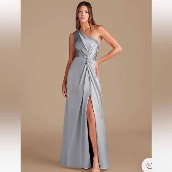 Azazie Dresses & Skirts - Elegant Silver Evening Gown